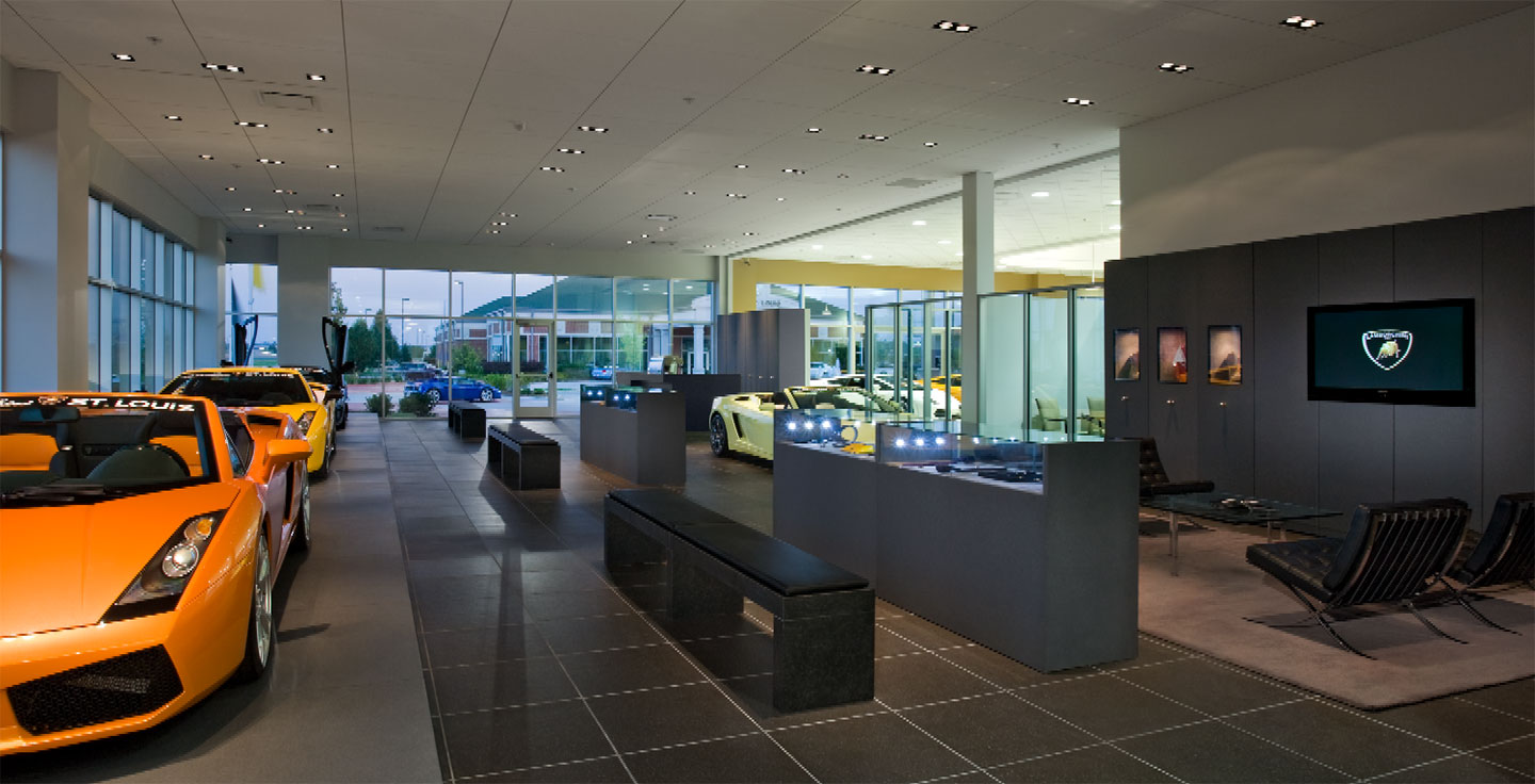 汽車展廳設計效果圖