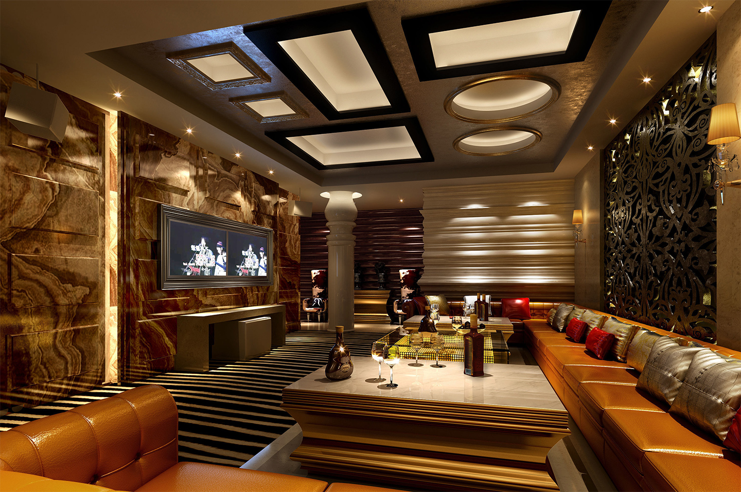 夜總會包間設計裝修效果圖