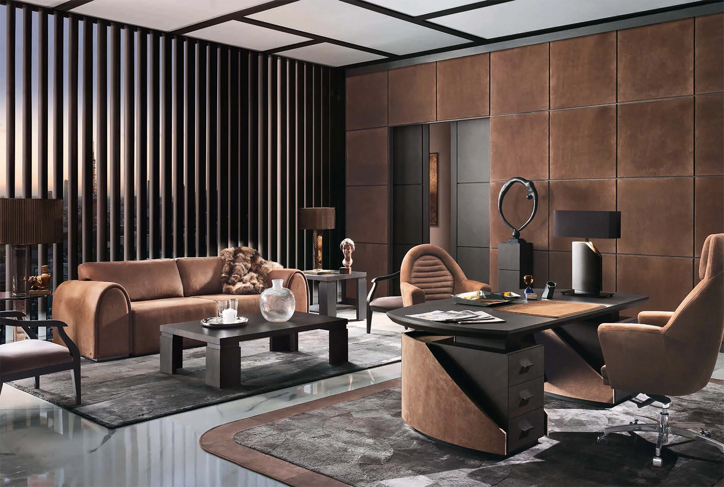 證券公司CEO辦公室設(shè)計(jì)效果圖